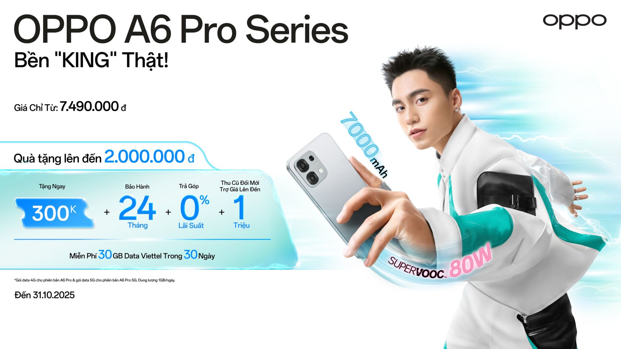 OPPO A6 Pro Series ra mắt kết hợp cùng “Chiến binh A-Bền” MONO OPPO A6 Pro Series chính thức ra mắt tại Việt Nam: Pin siêu lớn, sạc siêu nhanh – kết hợp cùng “Chiến binh A-Bền” MONO mang đến nguồn năng lượng bất tận cho người dùng