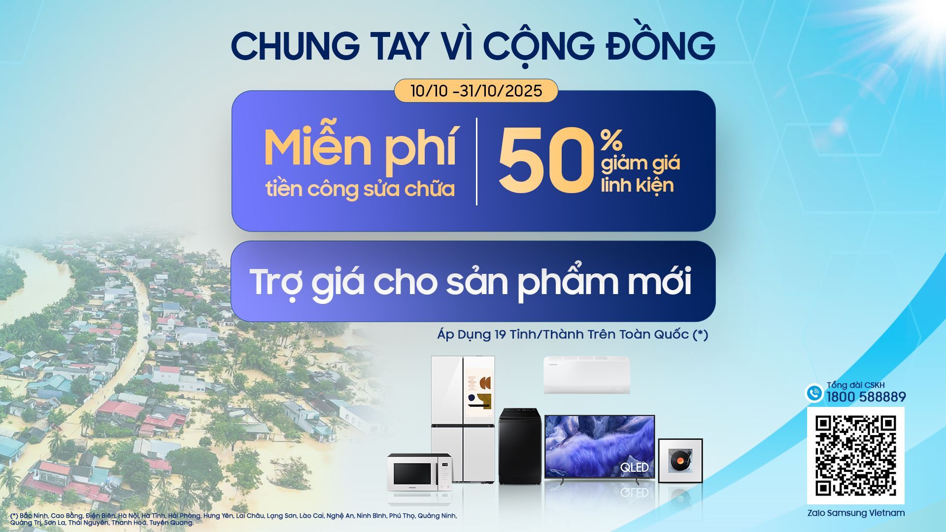 Samsung gửi trọn sẻ chia, hỗ trợ tái thiết cuộc sống Samsung gửi trọn sẻ chia, hỗ trợ tái thiết cuộc sống