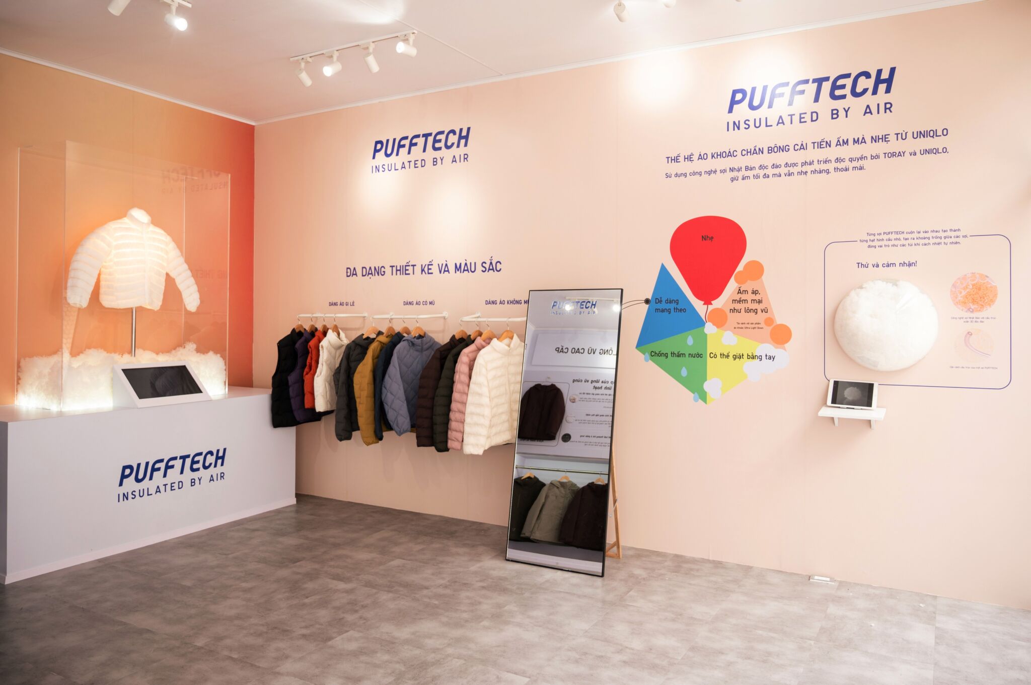 UNIQLO giới thiệu dòng áo giữ nhiệt HEATTECH pha Cashmere cao cấp và áo khoác chần bông PUFFTECH UNIQLO tổ chức sự kiện trải nghiệm công nghệ giữ ấm mới nhất năm 2025: giới thiệu dòng áo giữ nhiệt HEATTECH pha Cashmere cao cấp và áo khoác chần bông PUFFTECH với nhiều cải tiến mới