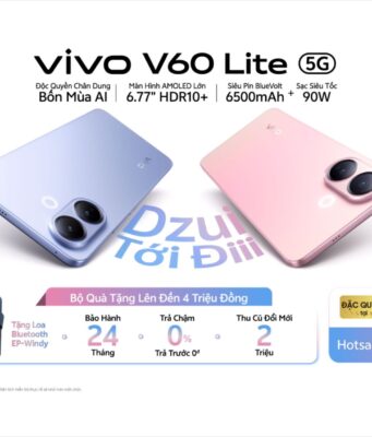 vivo V60 Lite 5G chính thức ra mắt tại thị trường Việt Nam: smartphone giải trí thời thượng với nhiều nâng cấp vượt trội