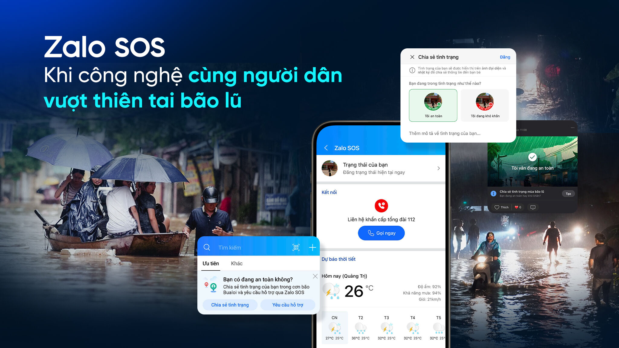Tổng đài 112 tiếp nhận 33.000 cuộc gọi thông qua Zalo SOS, gần 70.000 người dân chia sẻ “gặp khó khăn” sau bão Bualoi Tổng đài 112 tiếp nhận 33.000 cuộc gọi thông qua Zalo SOS, gần 70.000 người dân chia sẻ “gặp khó khăn” sau bão Bualoi
