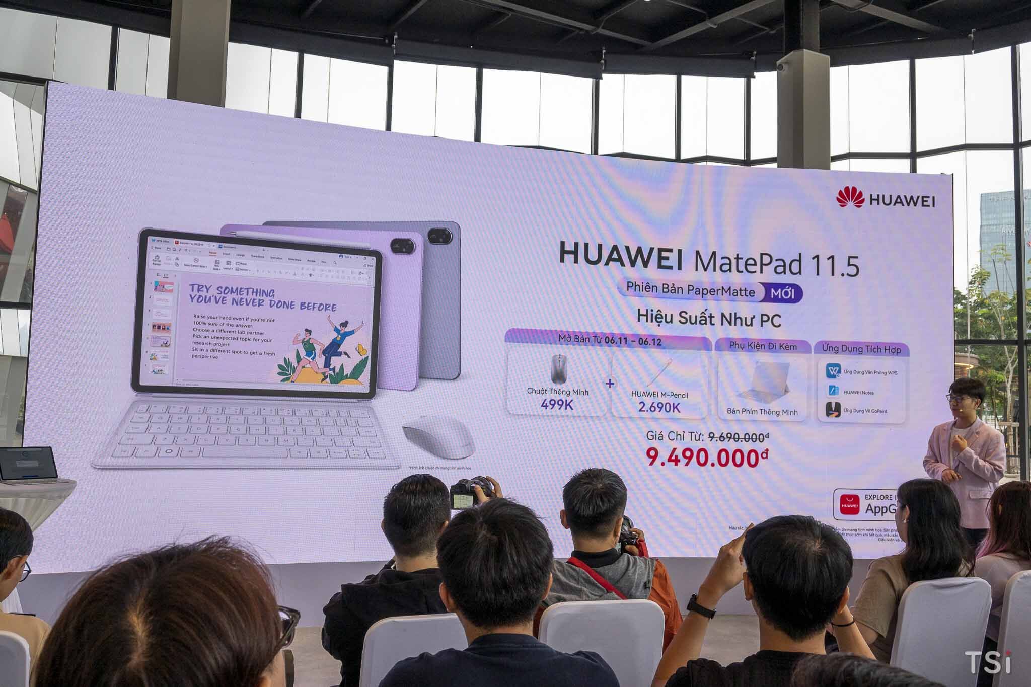 HUAWEI mở bán MatePad 11.5 PaperMatte, giá dưới 10 triệu đồng HUAWEI mở bán MatePad 11.5 PaperMatte, giá dưới 10 triệu đồng