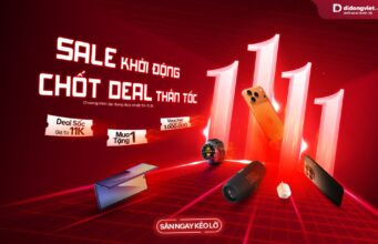 Sale công nghệ 11/11 tại Di Động Việt: Mua điện thoại tặng loa bluetooth, phụ kiện chỉ từ 11 nghìn đồng