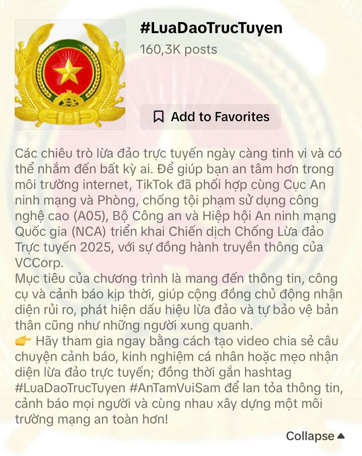 TikTok gửi cảnh báo lừa đảo trực tuyến trực tiếp trong ứng dụng