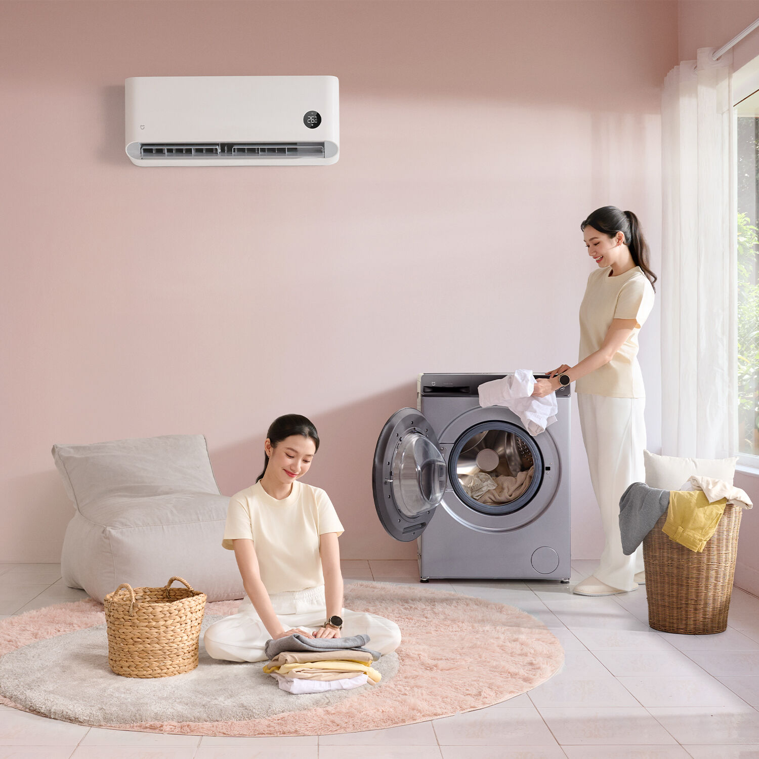Xiaomi mở bán máy giặt sấy 2 trong 1 Mijia Front Load Washer Dryer 10.5kg Xiaomi mở bán máy giặt sấy 2 trong 1 Mijia Front Load Washer Dryer 10.5kg: Lồng giặt siêu lớn, giặt hơi nước diệt khuẩn 99,99%