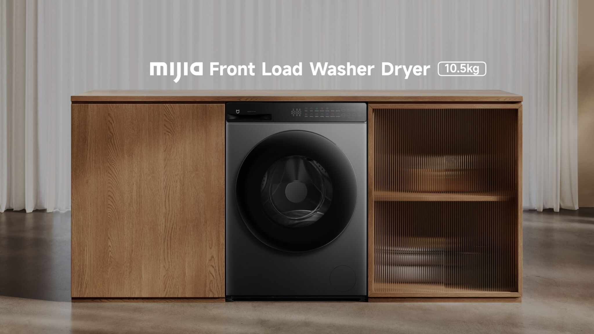 Xiaomi mở bán máy giặt sấy 2 trong 1 Mijia Front Load Washer Dryer 10.5kg Xiaomi mở bán máy giặt sấy 2 trong 1 Mijia Front Load Washer Dryer 10.5kg: Lồng giặt siêu lớn, giặt hơi nước diệt khuẩn 99,99%