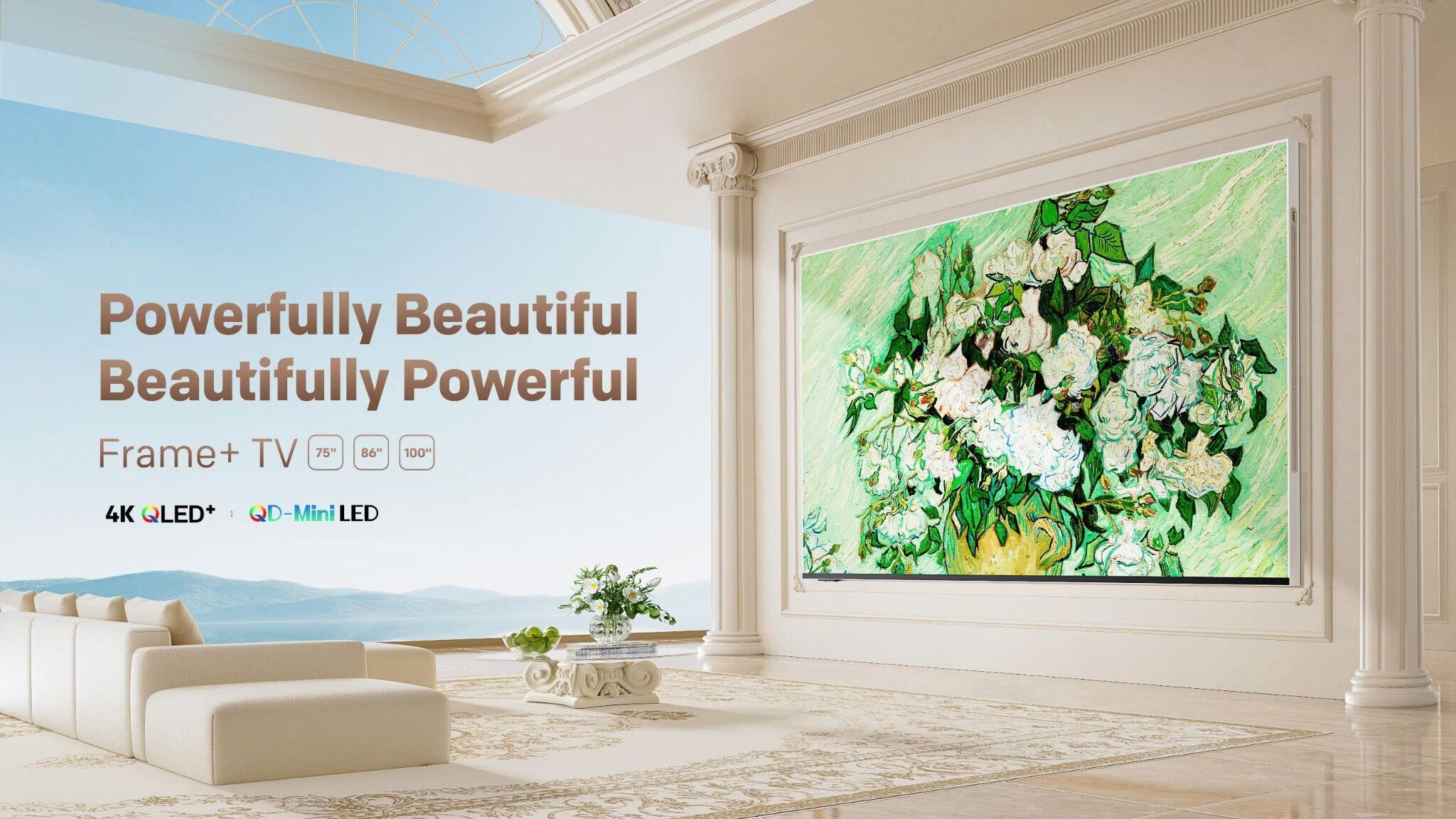 Coocaa giới thiệu TV L85 kích thước lớn, kết hợp thiết kế khung tranh và công nghệ QD Mini LED