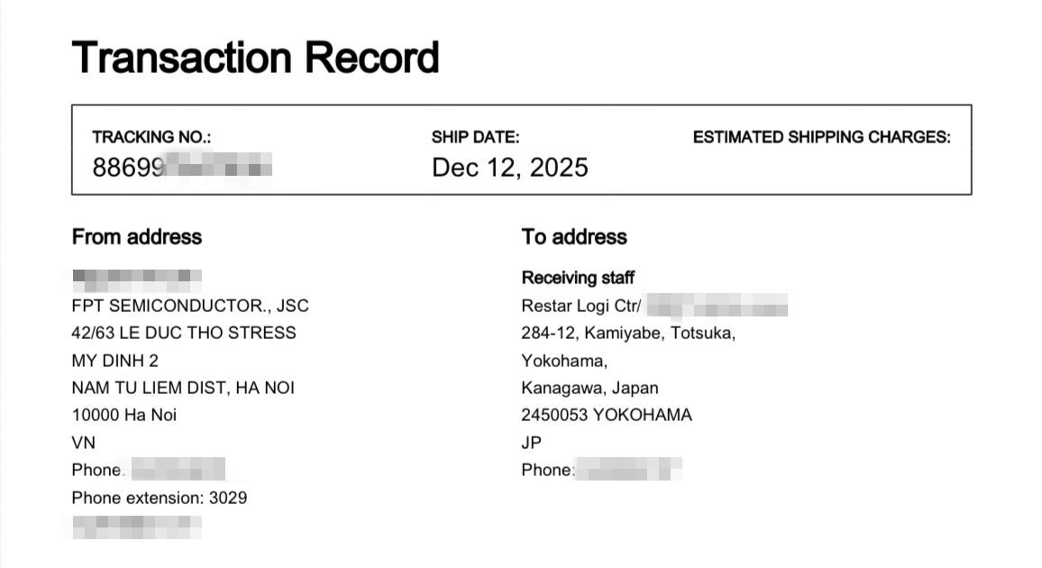 FPT xuất khẩu lô chip thương mại đầu tiên sang công ty điện tử hàng đầu Nhật Bản