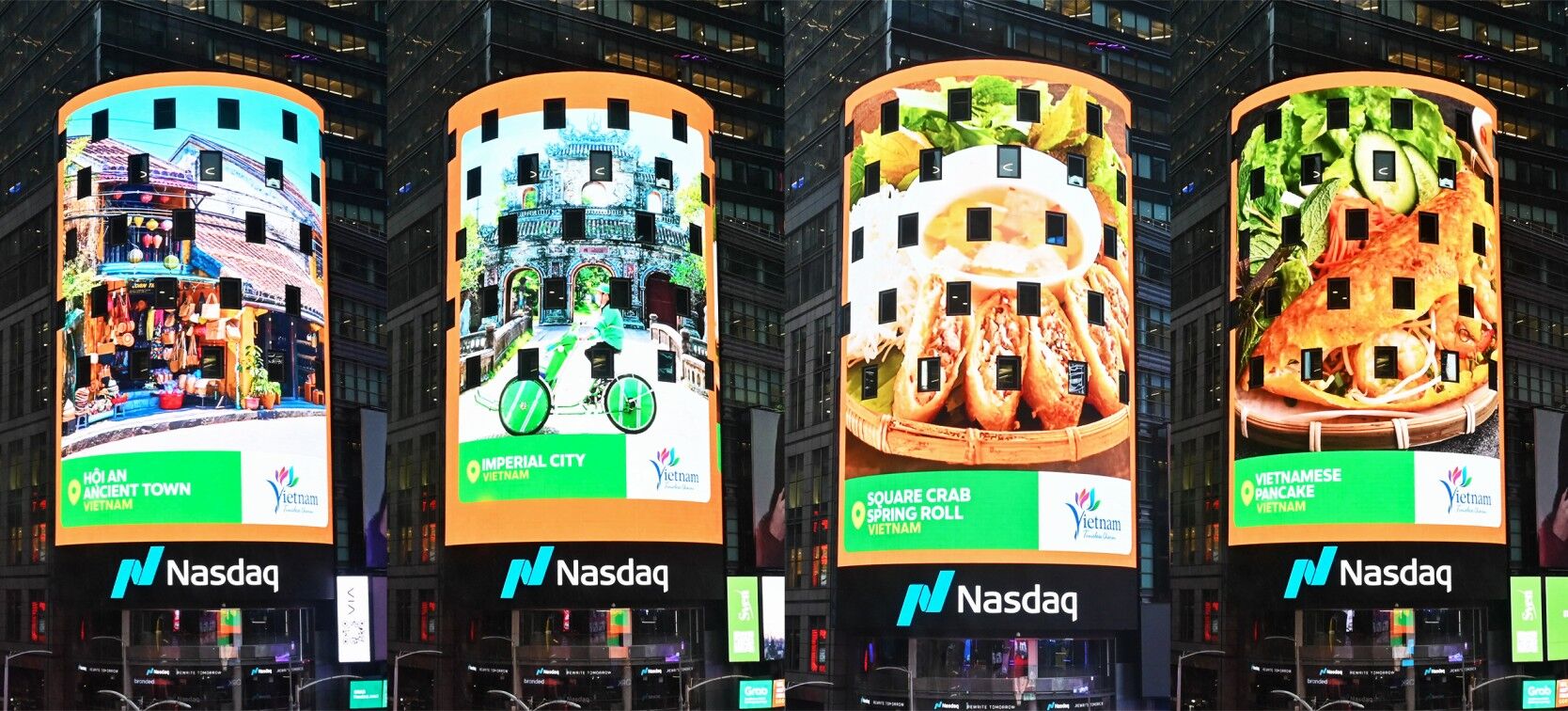 Grab tôn vinh di sản và ẩm thực Việt Nam tại Quảng trường Thời Đại, New York Grab tôn vinh di sản và ẩm thực Việt Nam tại Quảng trường Thời Đại, New York