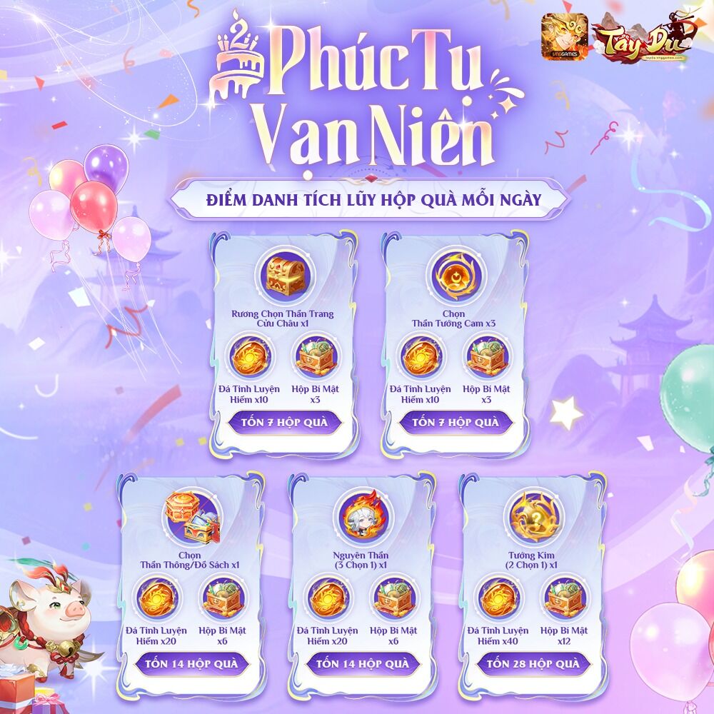 Tây Du VNG tròn 2 tuổi: Sự kiện sinh nhật lớn nhất năm dành cho game thủ Việt
