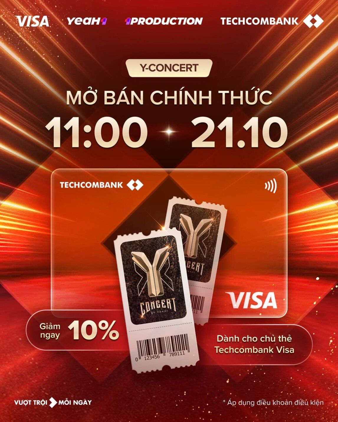 Visa đồng hành cùng Techcombank mang đến ưu đãi độc quyền và trải nghiệm thanh toán liền mạch tại Y-CONCERT 2025