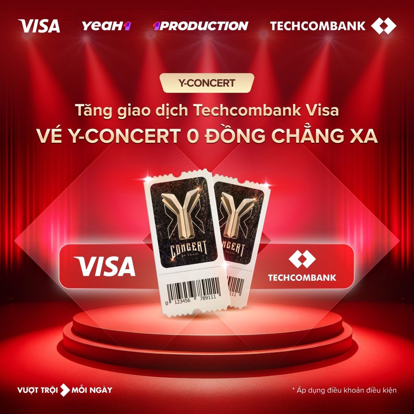 Visa đồng hành cùng Techcombank mang đến ưu đãi độc quyền và trải nghiệm thanh toán liền mạch tại Y-CONCERT 2025