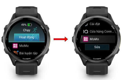 Cài đặt và sử dụng ví MoMo trên đồng hồ Garmin Cài đặt và sử dụng ví MoMo trên thiết bị Garmin