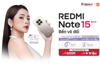 Sở hữu Redmi Note 15 series tại Di Động Việt với loạt ưu đãi, thu cũ – đổi mới trợ giá đến 4 triệu đồng