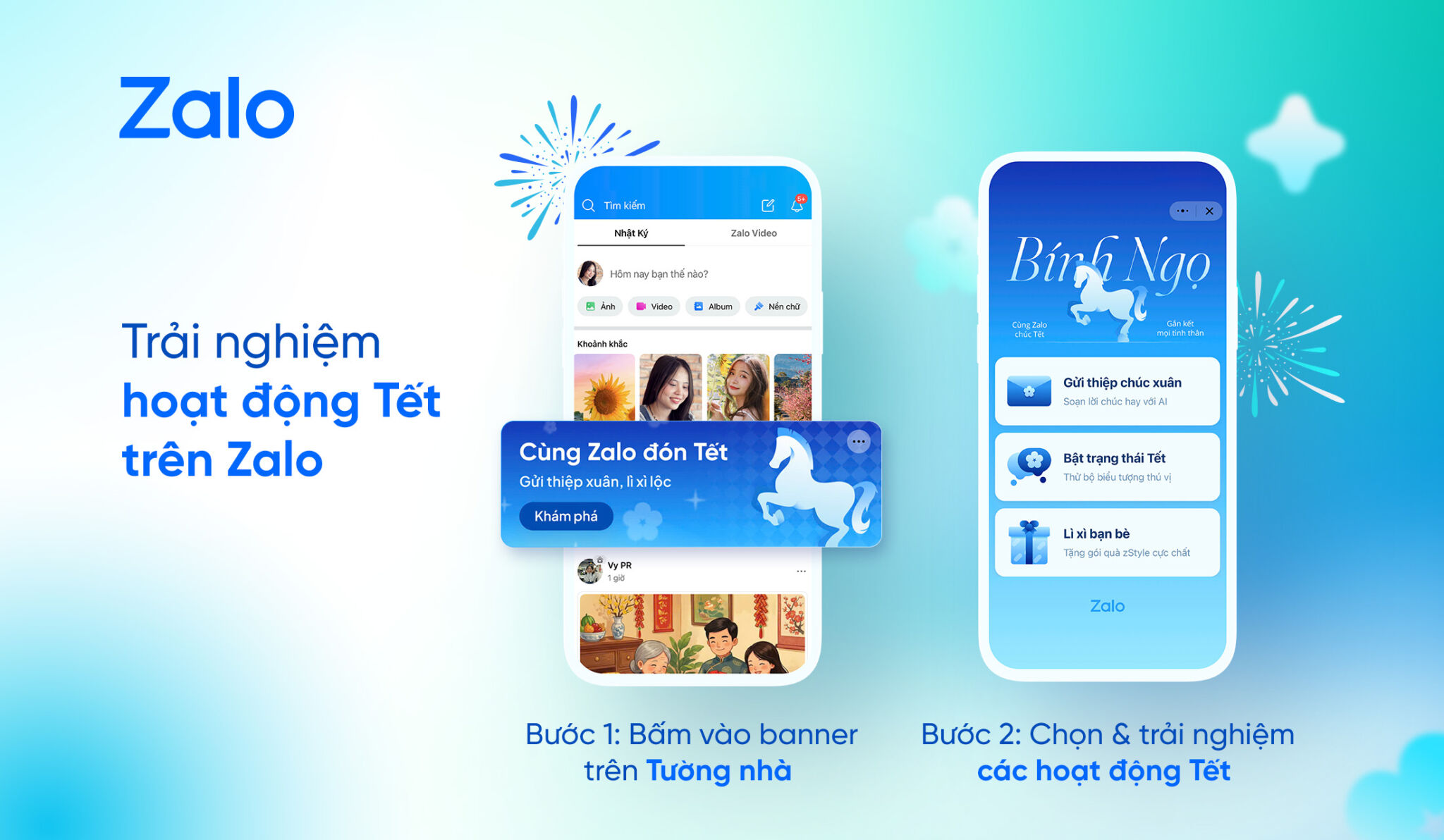 Đón tết bính ngọ trên Zalo với không gian kết nối ấm áp cho gia đình Việt