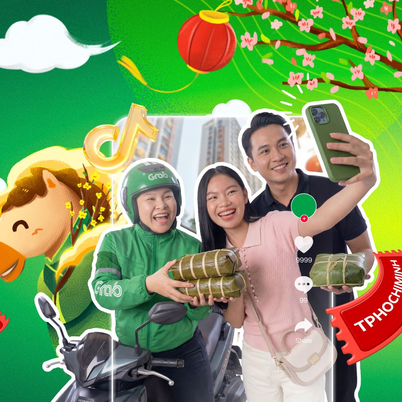 Grab đồng hành cùng đối tác và người dùng đón trọn Tết Việt