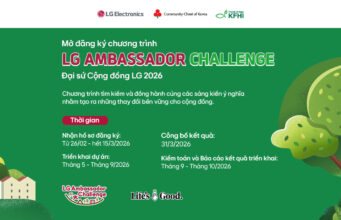 LG khởi động chương trình “Đại sứ Cộng đồng LG”2026, tìm kiếm sáng kiến phát triển bền vững cho cộng đồng