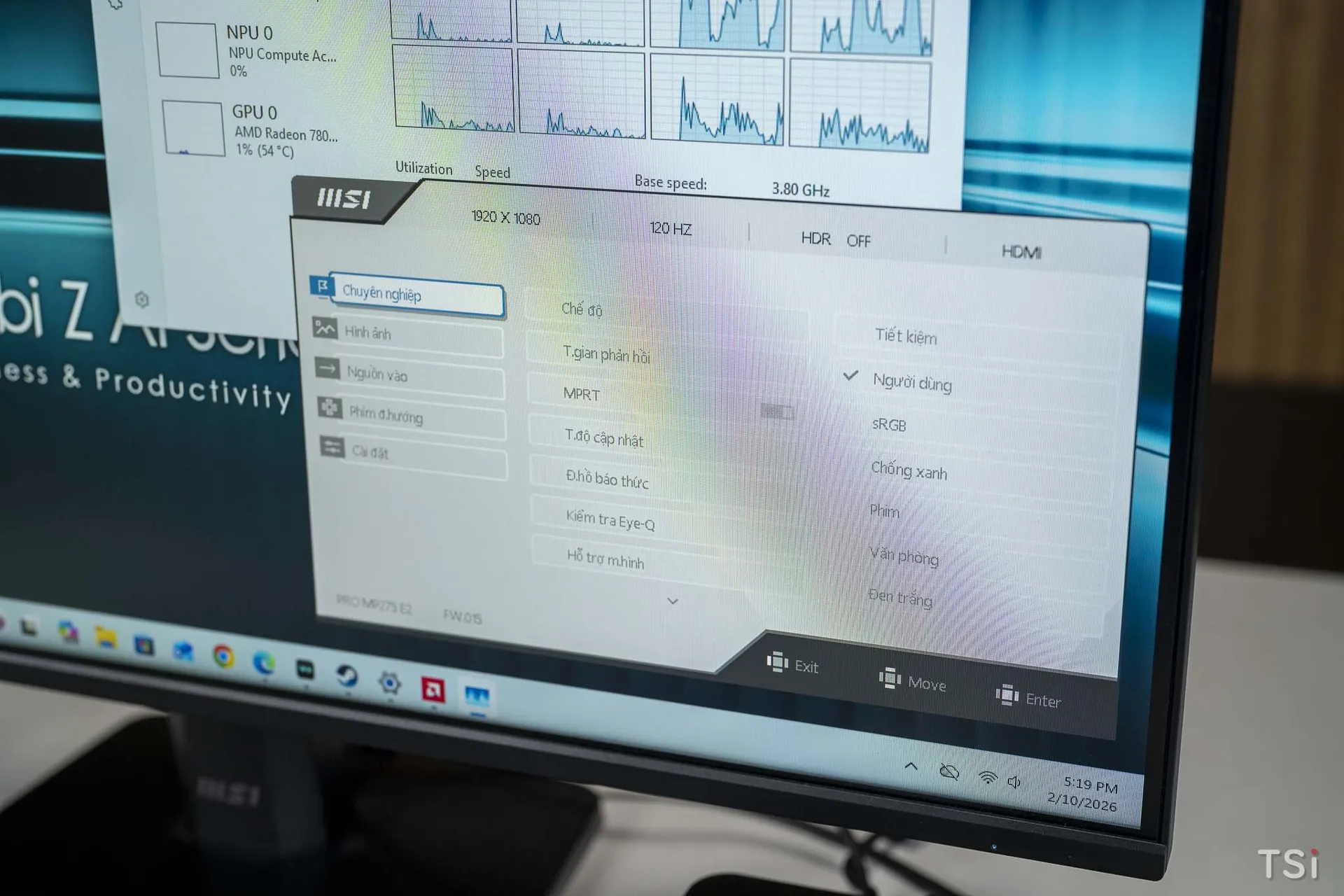 Trên tay máy tính MSI Cubi Z AI 8M và màn hình MSI Pro MP275E2
