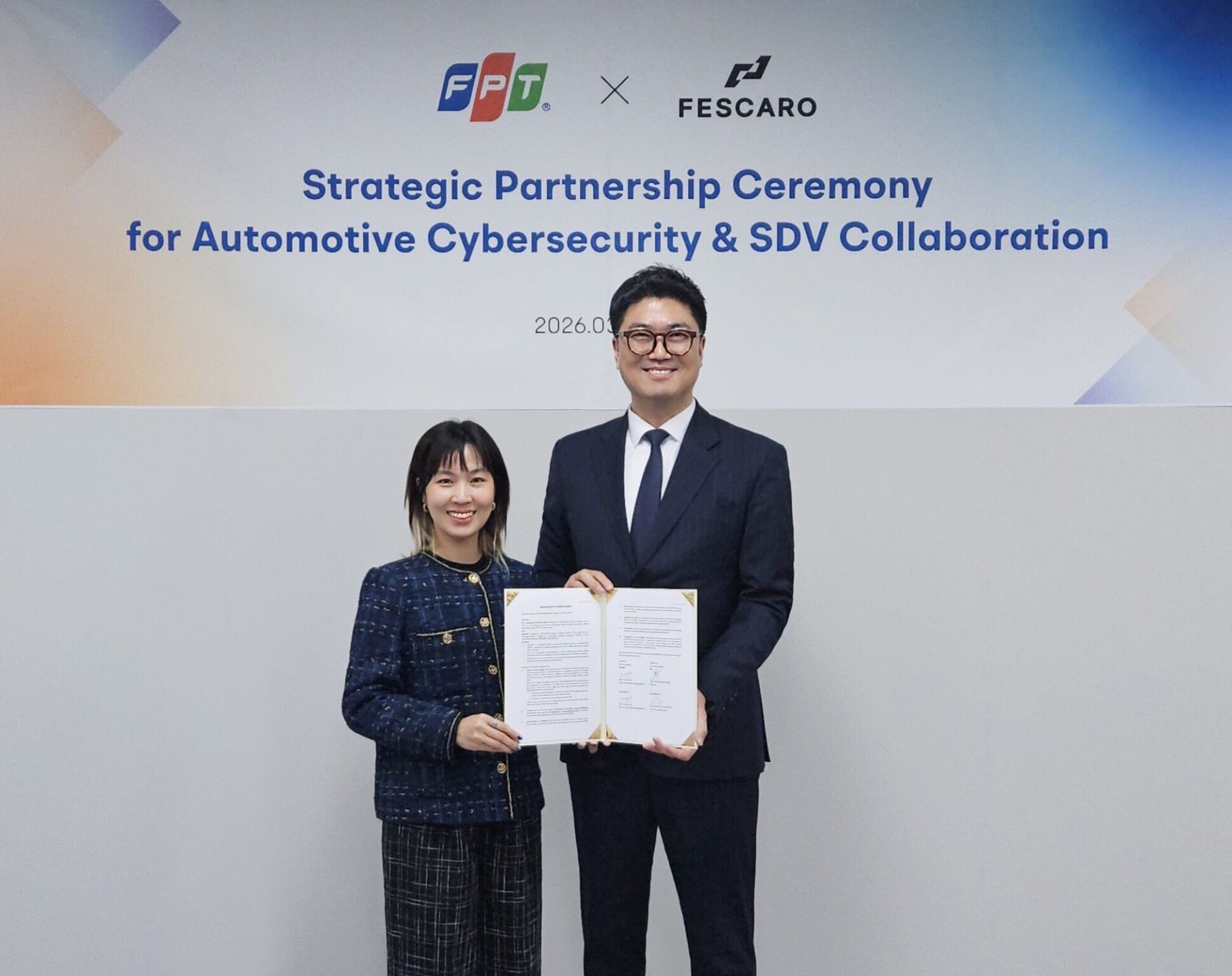 FPT hợp tác với FESCARO phát triển giải pháp phần mềm ô tô cho thị trường Hàn Quốc