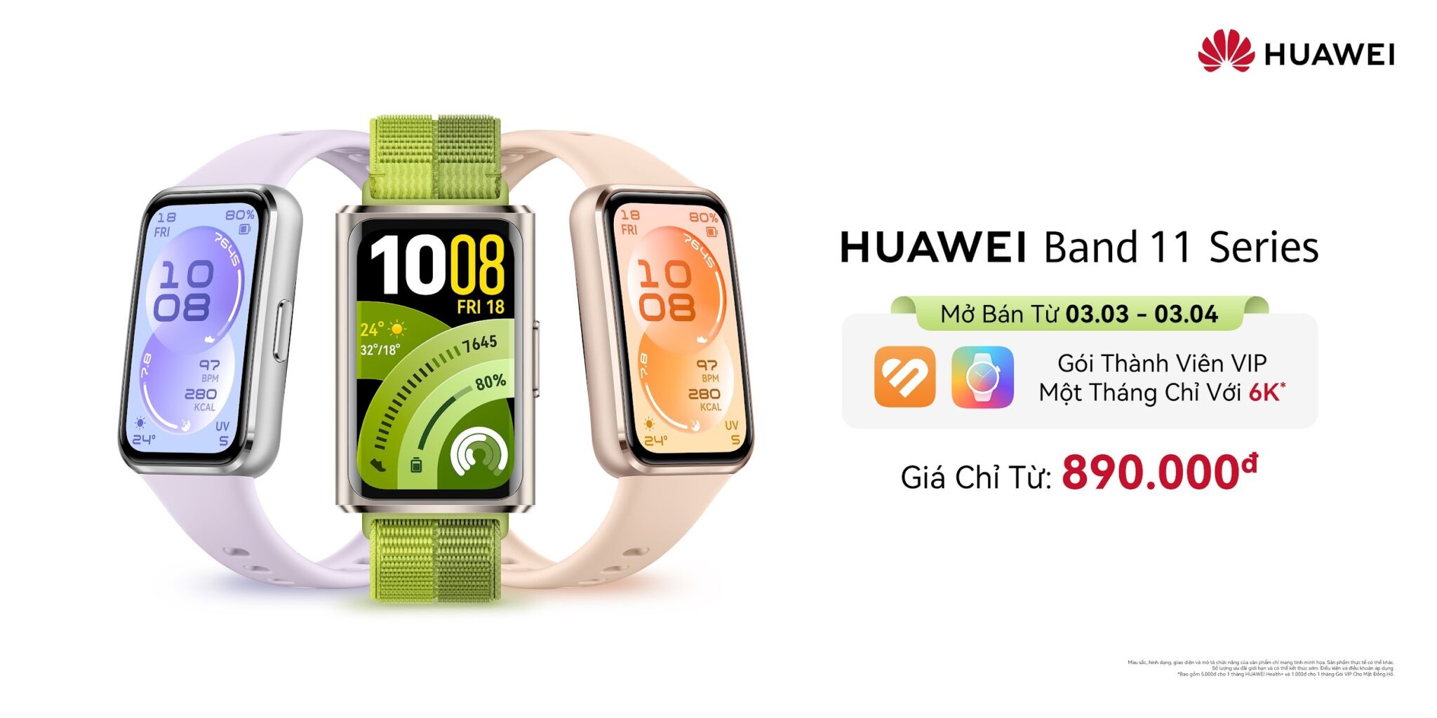 HUAWEI Band 11 Series: Khơi nguồn năng lượng mới cho lối sống tích cực HUAWEI Band 11 Series: Khơi nguồn năng lượng mới cho lối sống tích cực