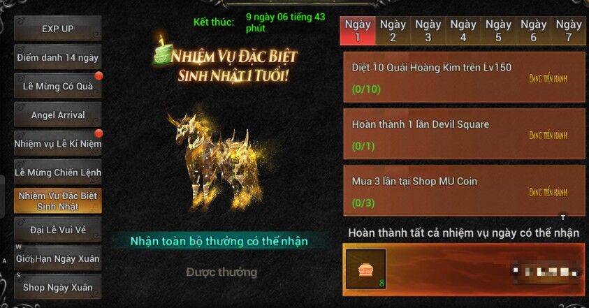 MU Lục Địa VNG tưng bừng đón sinh nhật 1 tuổi, tung loạt quà tặng cực hấp dẫn