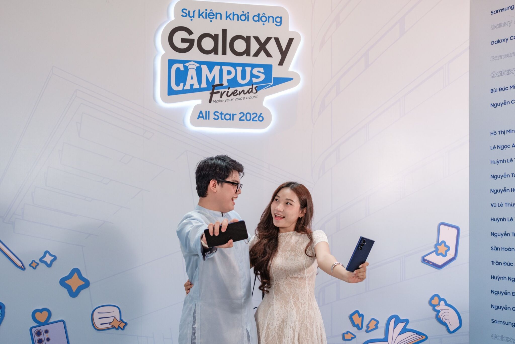 Samsung công bố 50 Đại sứ Galaxy Campus Friends mùa 3 từ hơn 4.500 hồ sơ, ra mắt phiên bản All Star