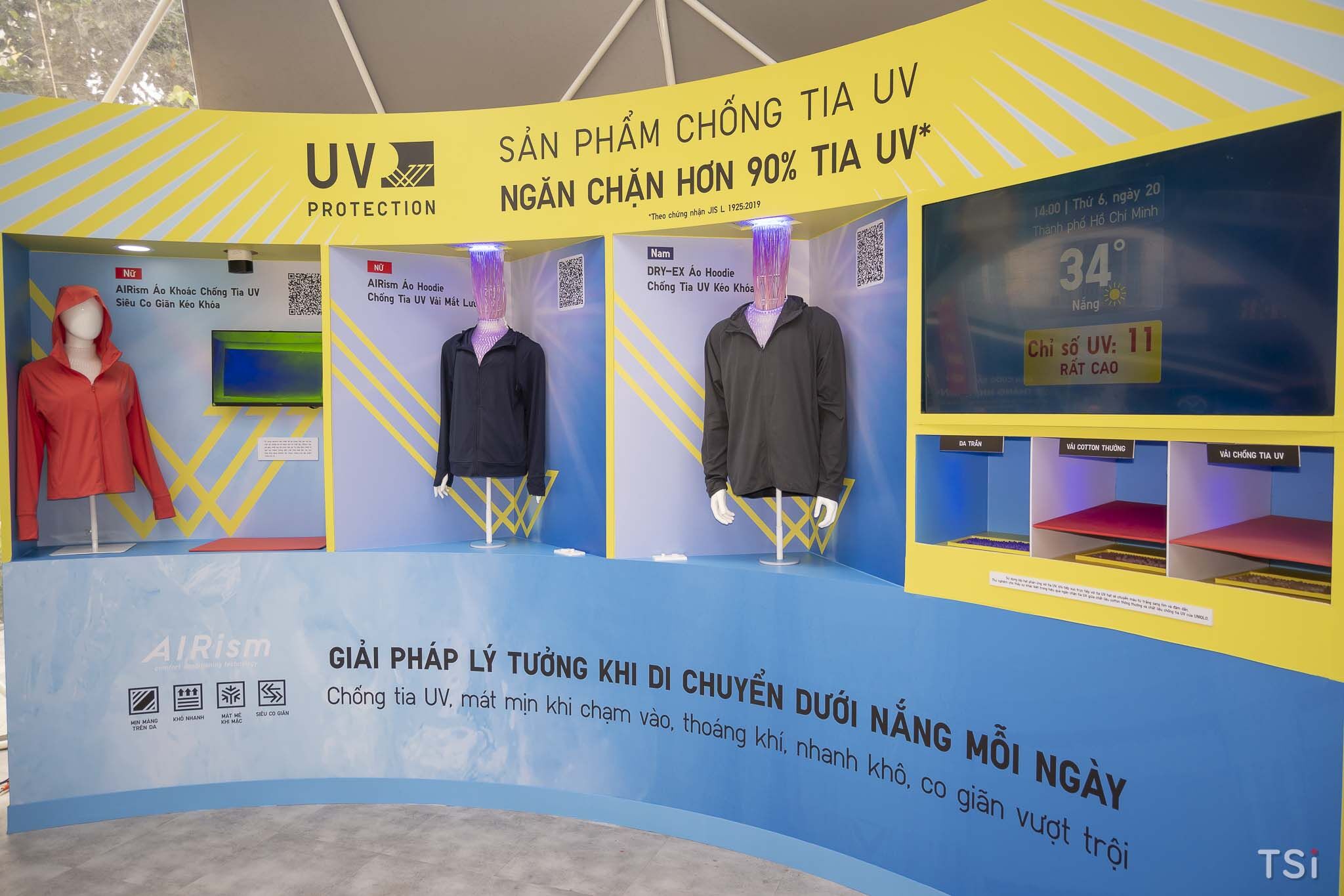 UNIQLO tái hiện không gian trải nghiệm ngoài trời, giới thiệu dòng sản phẩm chặn hơn 90% tia UV
