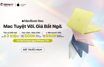 Đặc quyền dành riêng học sinh – sinh viên đặt trước MacBook Neo tại Di Động Việt
