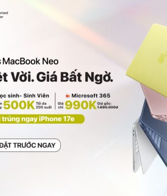 Đặc quyền dành riêng học sinh – sinh viên đặt trước MacBook Neo tại Di Động Việt