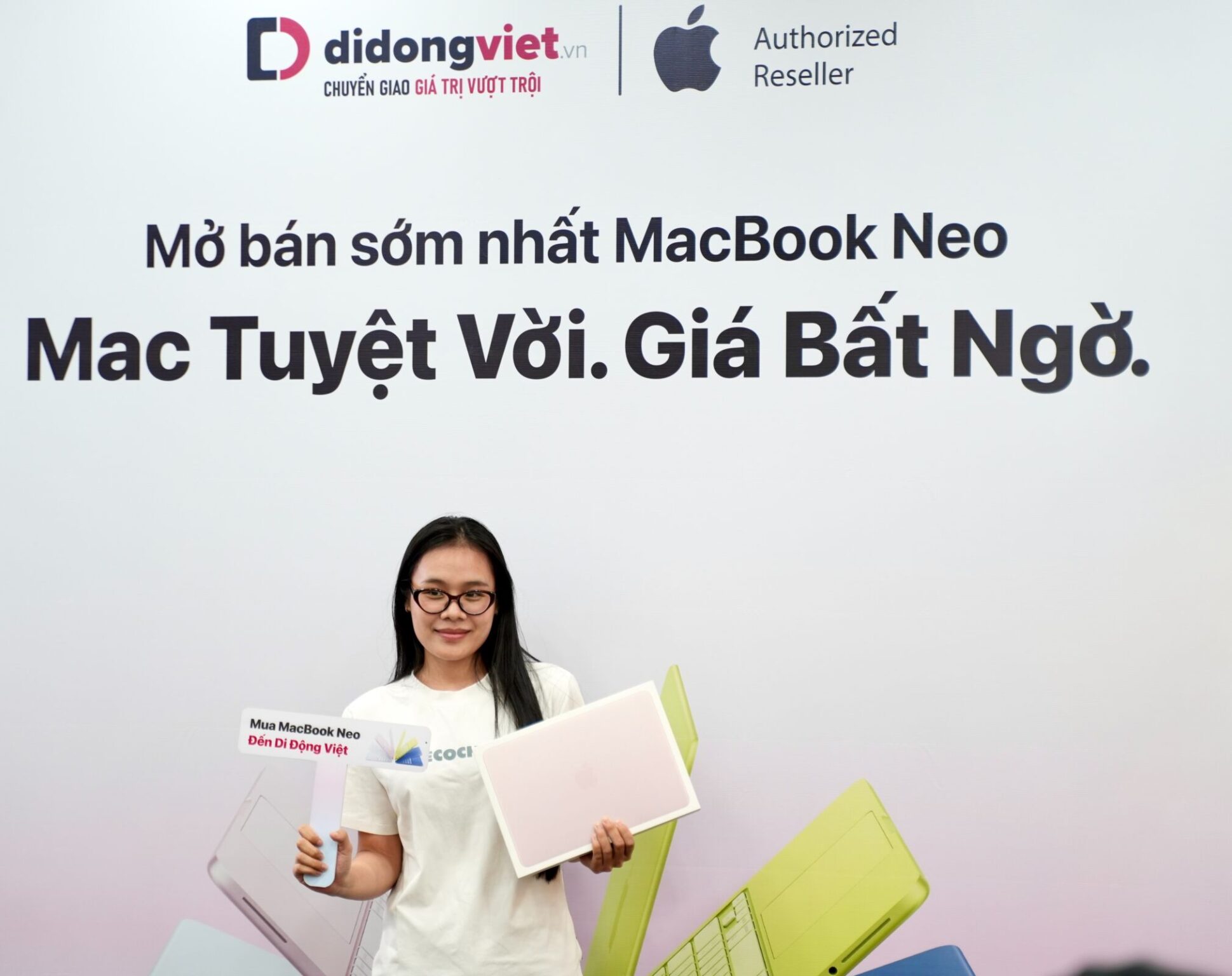 Di Động Việt trả hàng sớm, mở bán chính thức MacBook Neo, tổng ưu đãi đến 5 triệu đồng