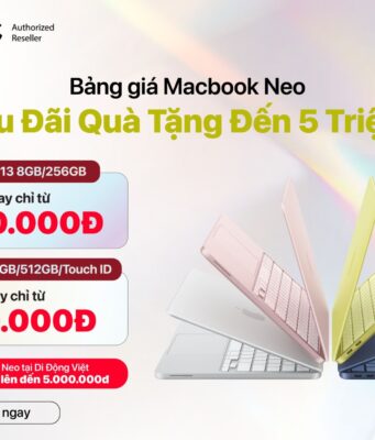 Di Động Việt trả hàng sớm, mở bán chính thức MacBook Neo, tổng ưu đãi đến 5 triệu đồng