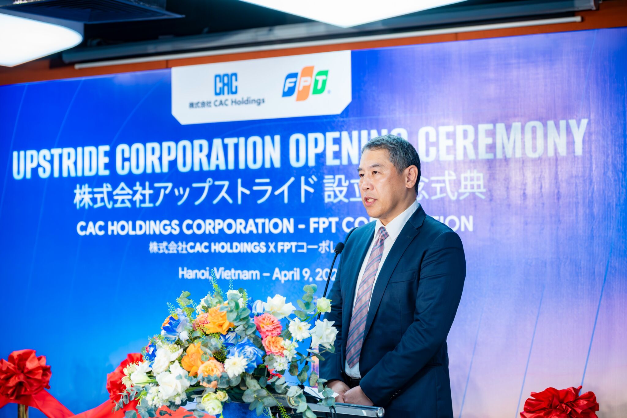 FPT và CAC Holdings công bố thành lập công ty liên doanh UPSTRIDE tại Nhật Bản FPT và CAC Holdings công bố thành lập công ty liên doanh UPSTRIDE tại Nhật Bản