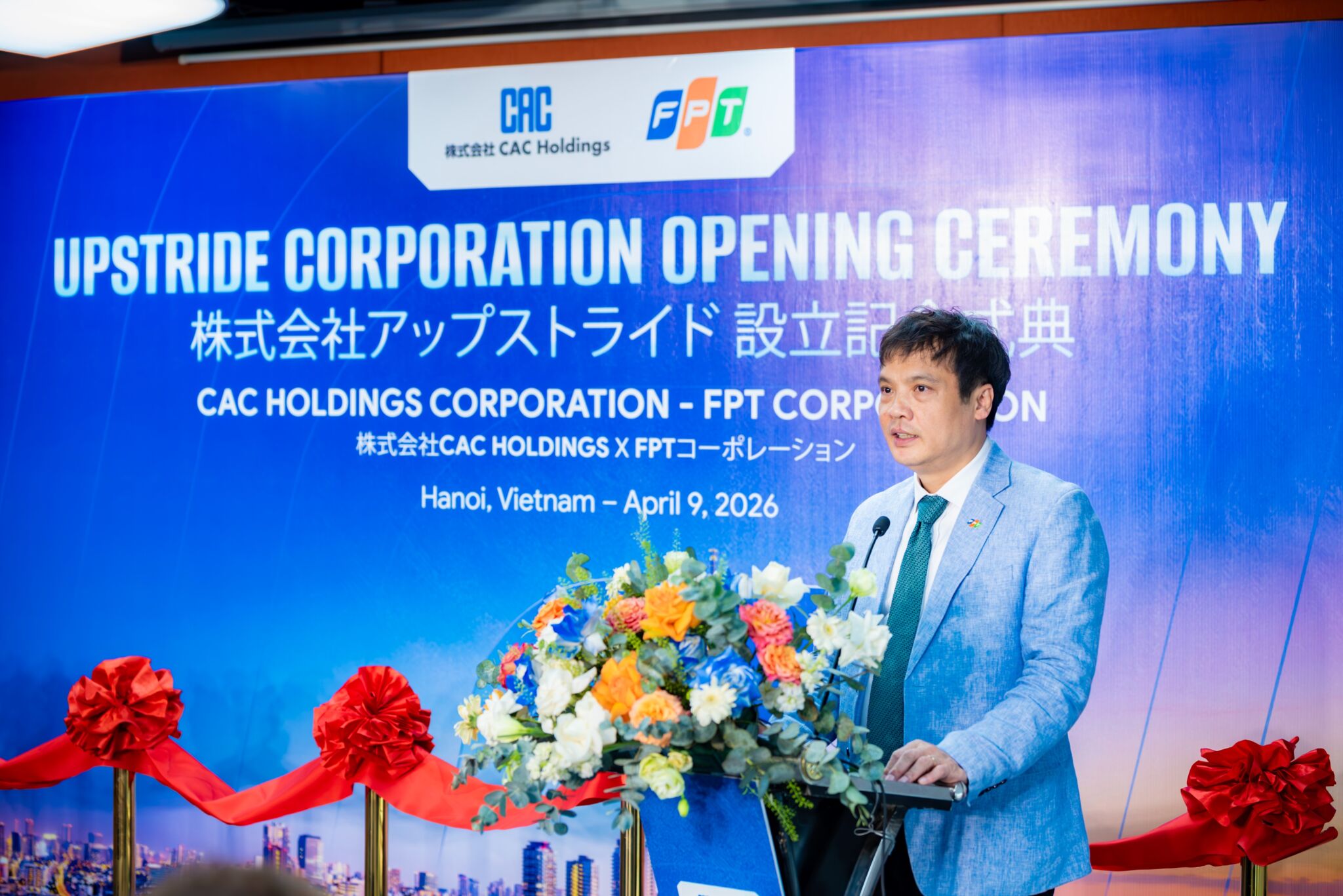 FPT và CAC Holdings công bố thành lập công ty liên doanh UPSTRIDE tại Nhật Bản FPT và CAC Holdings công bố thành lập công ty liên doanh UPSTRIDE tại Nhật Bản