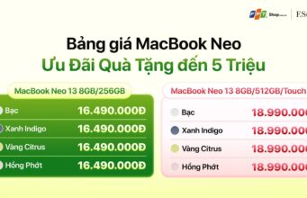 MacBook Neo ‘chào sân’ tại FPT Shop với giá từ 16.490.000 đồng, sở hữu ngay cùng ưu đãi quà tặng lên đến 5.000.000 đồng