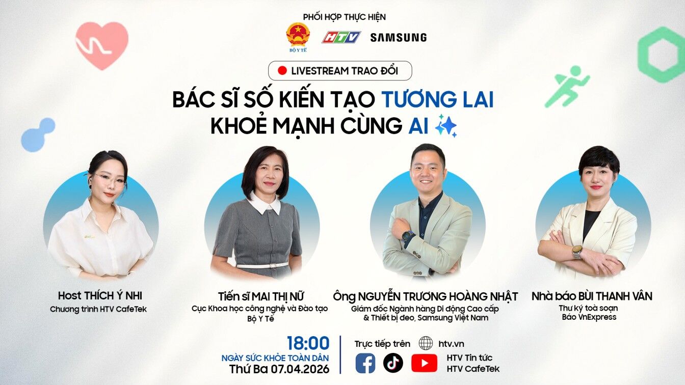 Samsung chia sẻ tầm nhìn ứng dụng AI kiến tạo nền tảng sống khỏe tại buổi trao đổi cùng Bộ Y tế và Đài Phát thanh và Truyền hình Thành phố Hồ Chí Minh