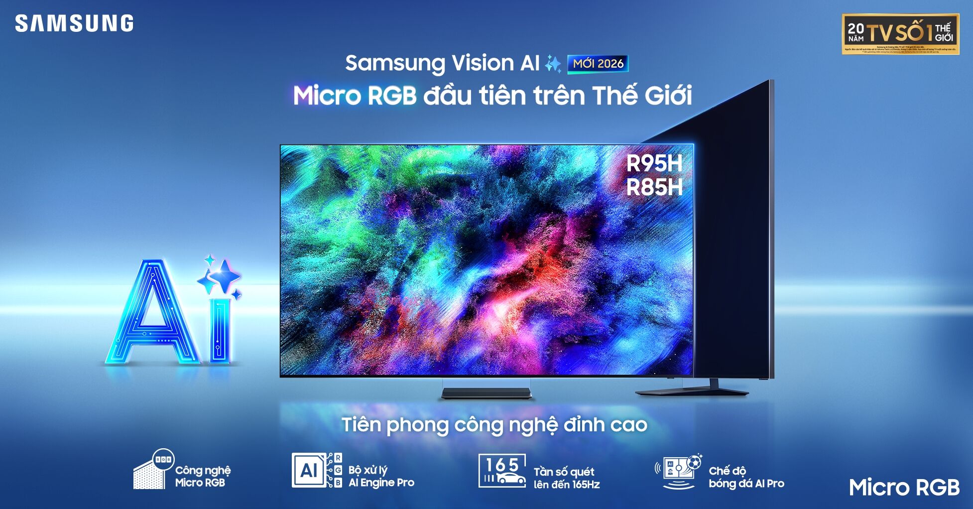 Samsung ra mắt thế hệ AI TV 2026 tại Việt Nam - hiện thực hóa tầm nhìn “bạn đồng hành giải trí” trong kỷ nguyên AI