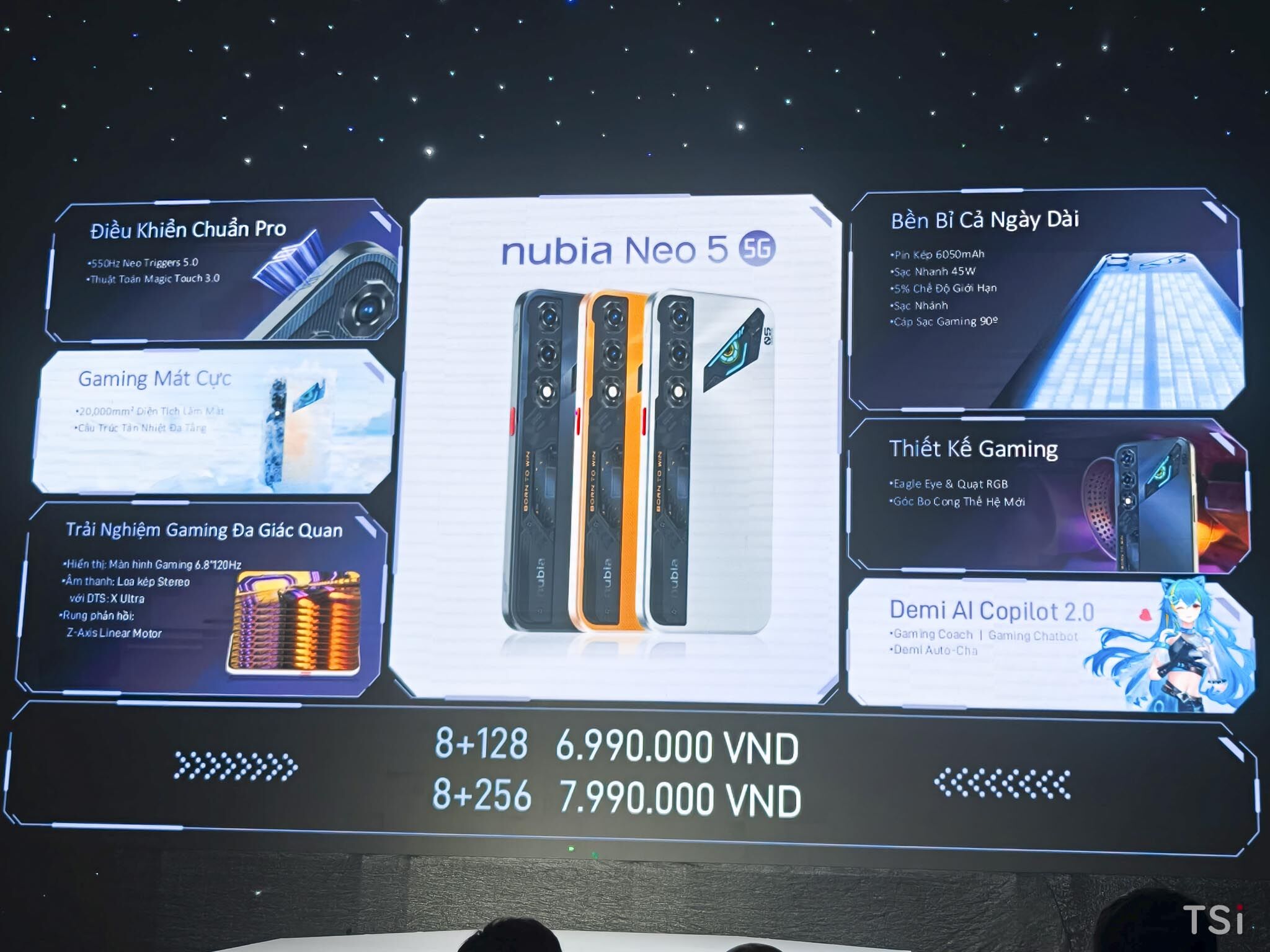 Ra mắt nubia NEO 5 Series: smartphone gaming với quạt tản nhiệt chủ động