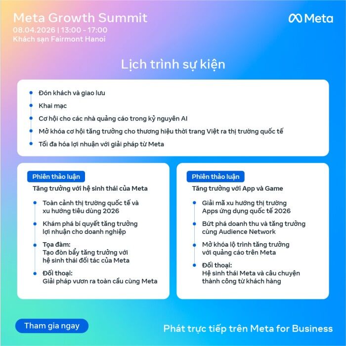 Visa đồng hành cùng Doanh nghiệp vừa và nhỏ mở rộng quảng cáo và kinh doanh tại Meta Growth Summit 2026