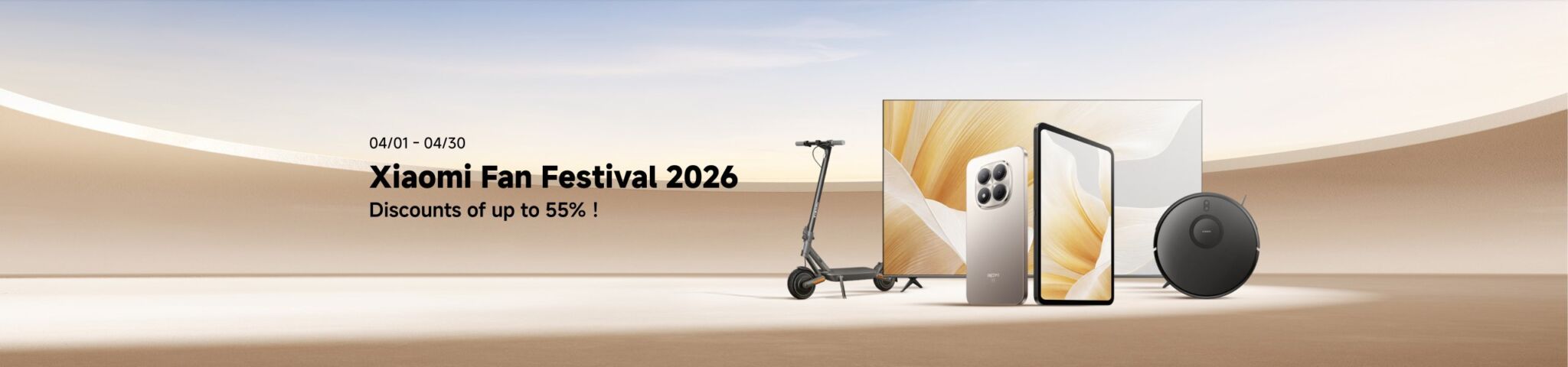 Xiaomi chính thức khởi động Xiaomi Fan Festival 2026 với loạt ưu đãi hấp dẫn trên toàn hệ sinh thái Xiaomi chính thức khởi động Xiaomi Fan Festival 2026 - “Sống thông minh, chuẩn phong cách” - với loạt ưu đãi hấp dẫn trên toàn hệ sinh thái