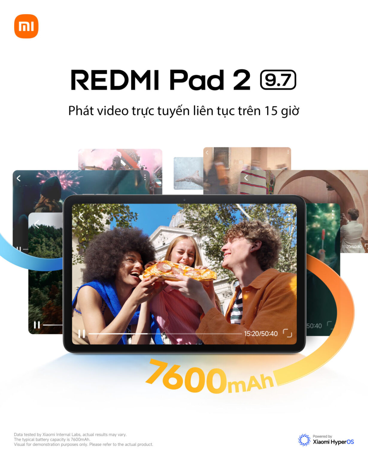 Xiaomi chính thức ra mắt REDMI Pad 2 9.7 nhỏ gọn, màn hình 2K, pin lớn 7600mAh, giá từ 4,9 triệu đồng