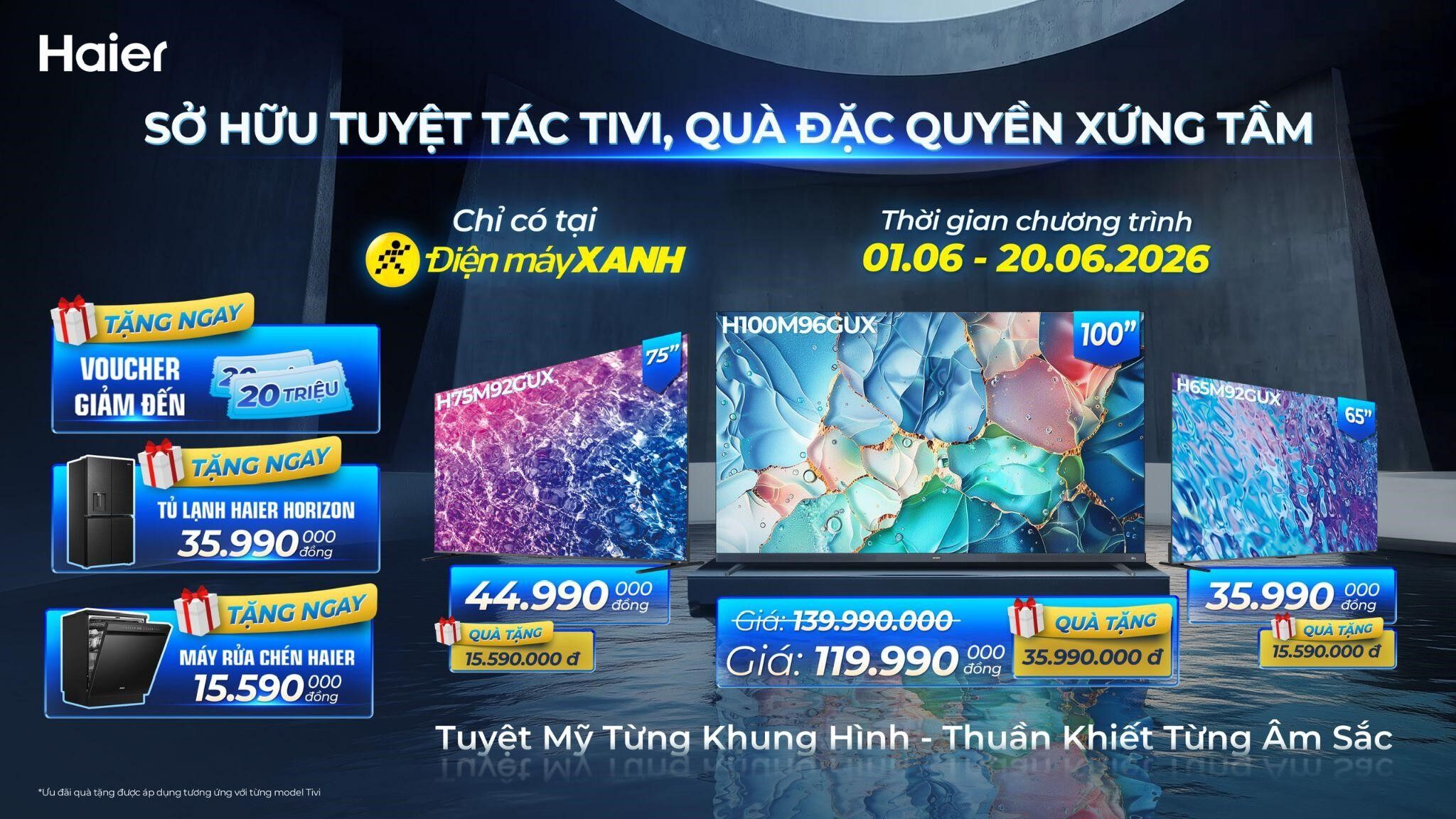 Haier ra mắt tủ lạnh Horizon Collection và Tivi QD-MiniLED thế hệ mới tại Việt Nam