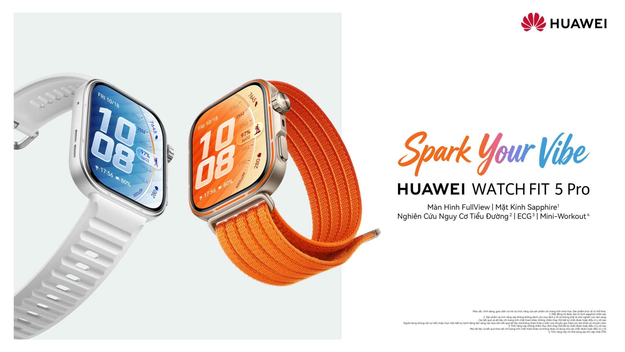 HUAWEI WATCH FIT 5 Series sắp ra mắt tại Việt Nam, với thiết kế nâng cấp và loạt tính năng sức khỏe mới HUAWEI WATCH FIT 5 Series sắp ra mắt tại Việt Nam, với thiết kế nâng cấp và loạt tính năng sức khỏe mới