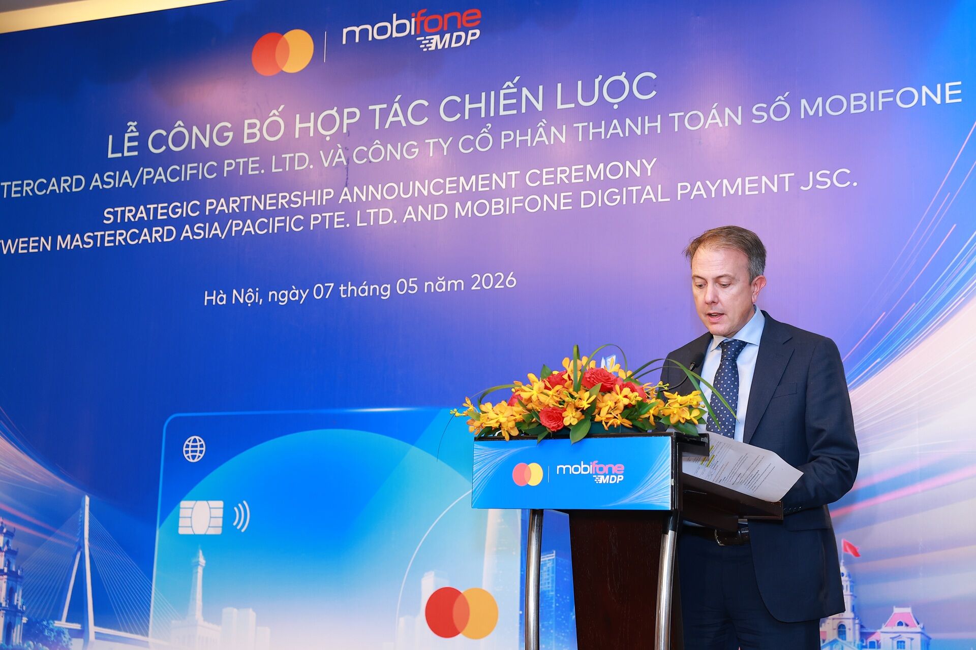 Mastercard và Công ty Cổ phần Thanh toán số MobiFone (MDP) công bố hợp tác chiến lược nhằm thúc đẩy nền kinh tế số tại Việt Nam