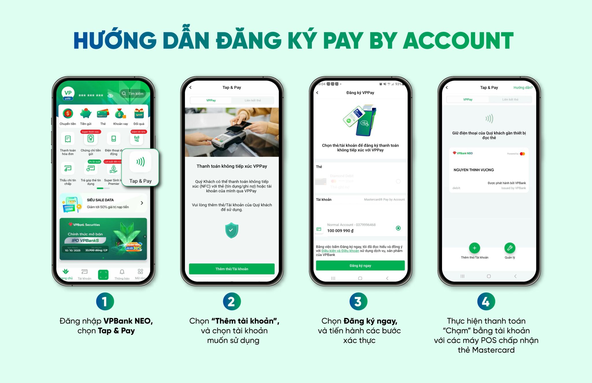 VPBank và Mastercard ra mắt giải pháp “Thanh toán bằng tài khoản” – Giải pháp thanh toán không tiếp xúc đầu tiên tại khu vực châu Á – Thái Bình Dương được tích hợp trực tiếp vào ví ngân hàng