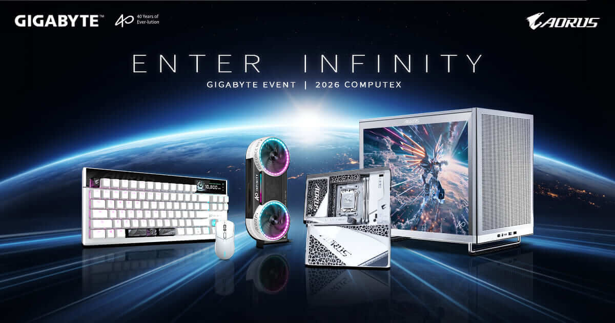 [Computex 2026] - GIGABYTE tổ chức sự kiện 'Enter Infinity'