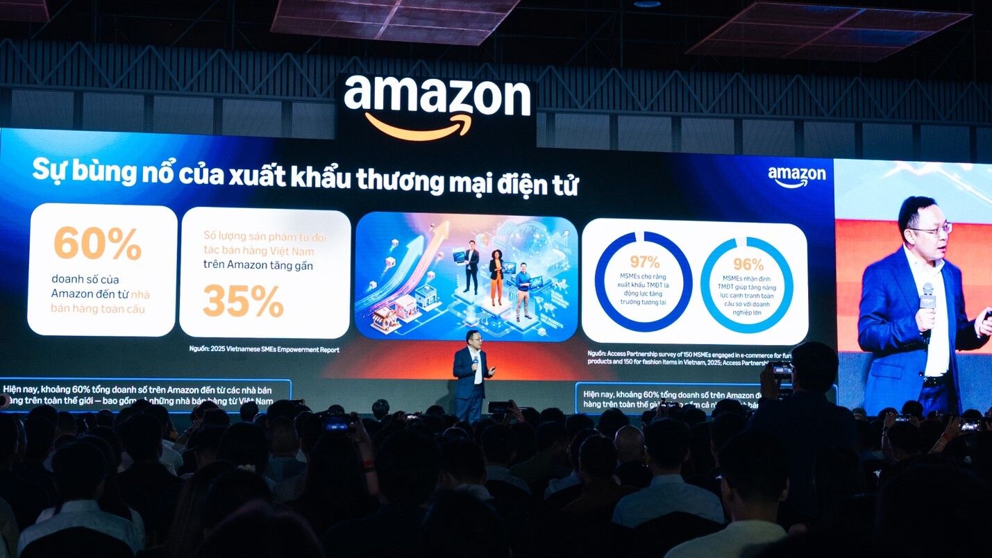 Amazon củng cố vai trò Việt Nam là trung tâm xuất khẩu TMĐT Đông Nam Á Amazon củng cố vai trò Việt Nam là trung tâm xuất khẩu TMĐT Đông Nam Á