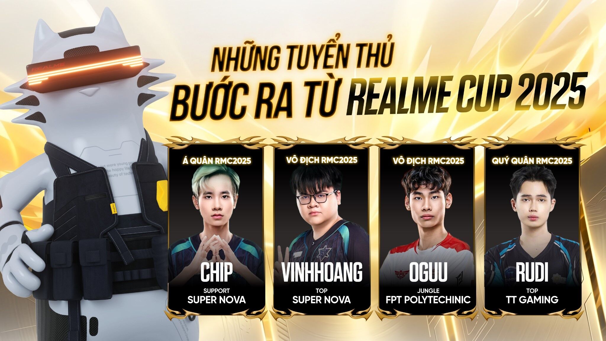 Giải mã sức nóng realme Cup 2026: Sân chơi Esports dành cho sinh viên quy mô toàn quốc với 64 đội tuyển tranh tài