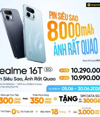 realme 16T 5G chính thức ra mắt, giá dưới 11 triệu đồng