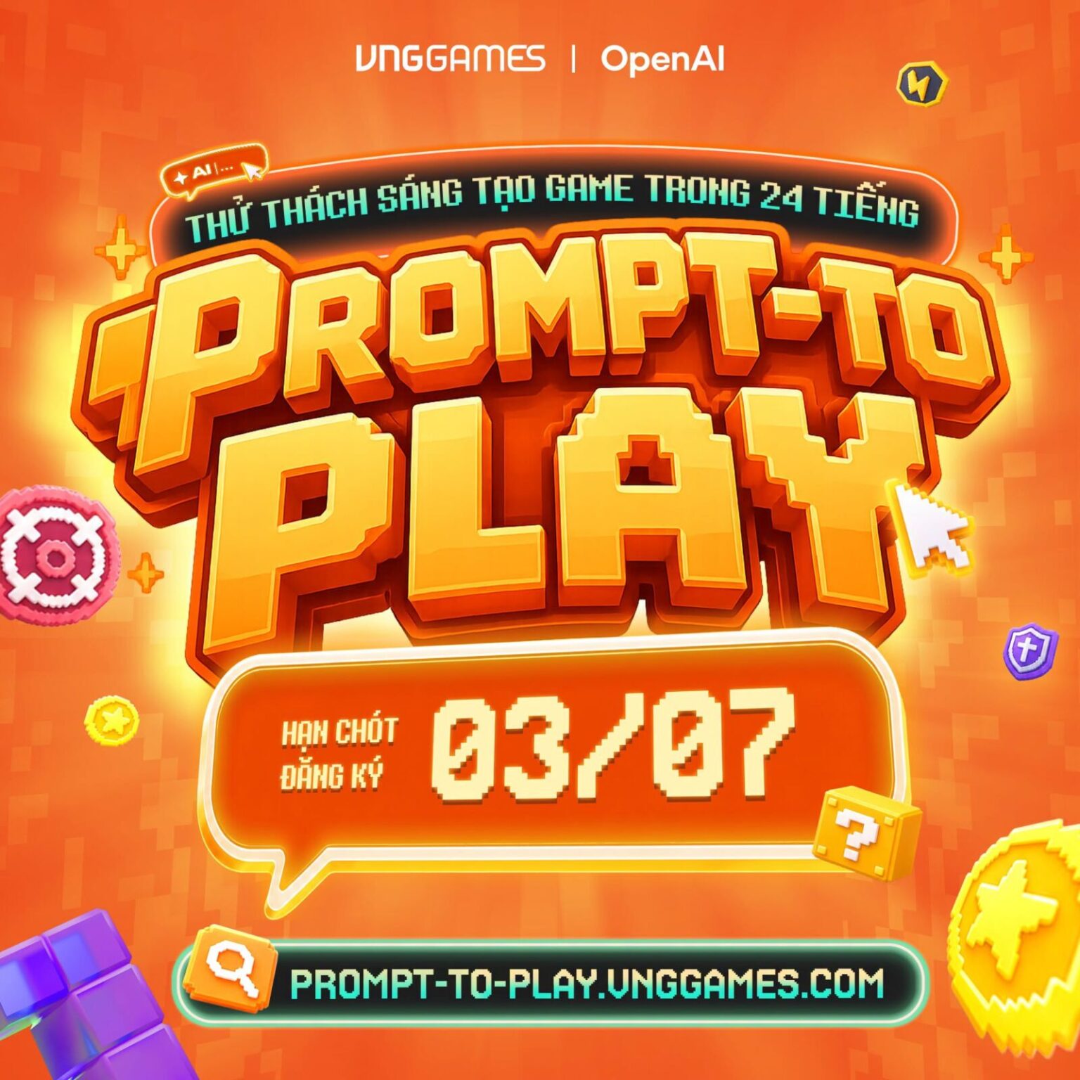 VNGGames tổ chức cuộc thi làm game AI “Prompt To Play” với quỹ giải thưởng lên đến 1,5 tỷ đồng VNGGames tổ chức cuộc thi làm game AI “Prompt To Play” với quỹ giải thưởng lên đến 1,5 tỷ đồng