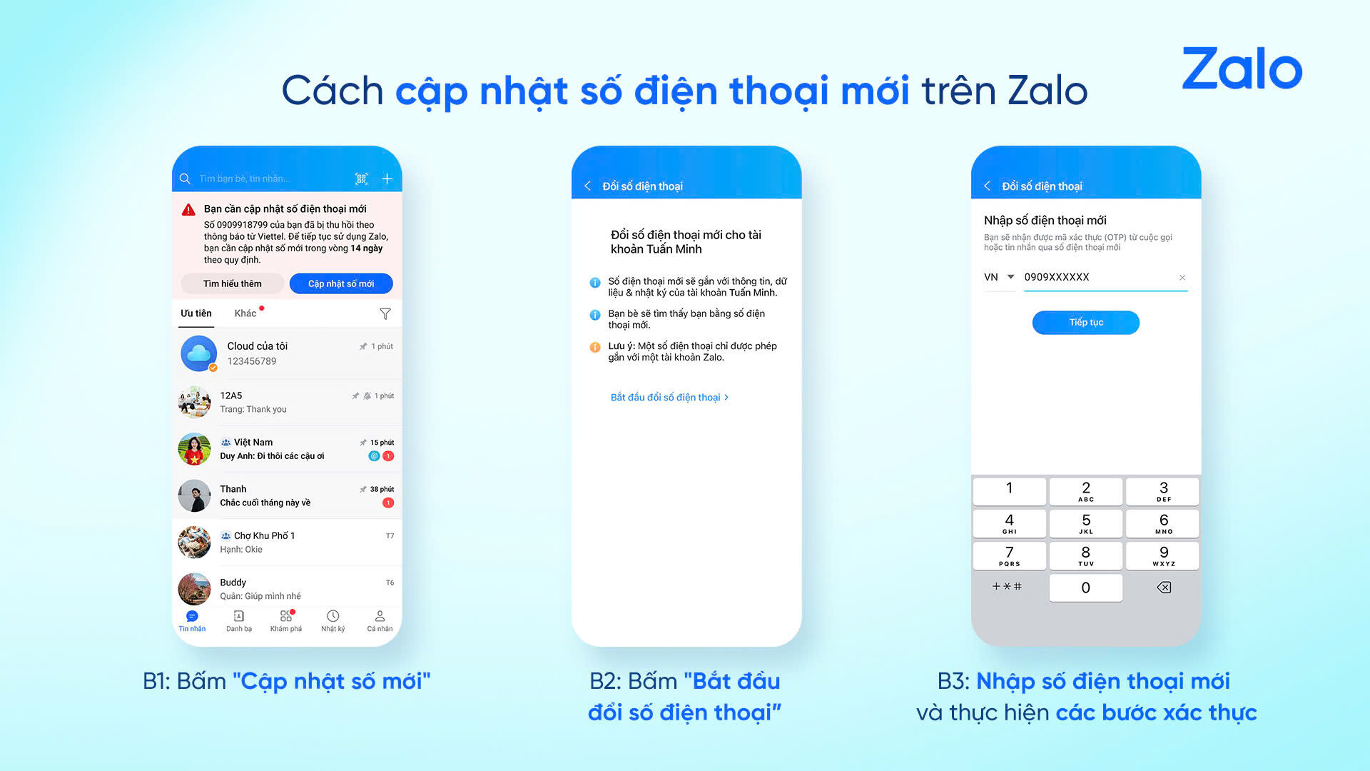 Zalo phối hợp cùng nhà mạng bảo vệ tài khoản người dùng Zalo phối hợp cùng nhà mạng bảo vệ tài khoản người dùng